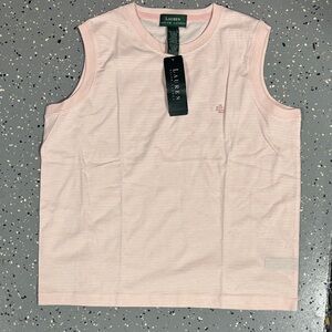 Lauren Ralph Lauren Light Pink Sleeveless Top